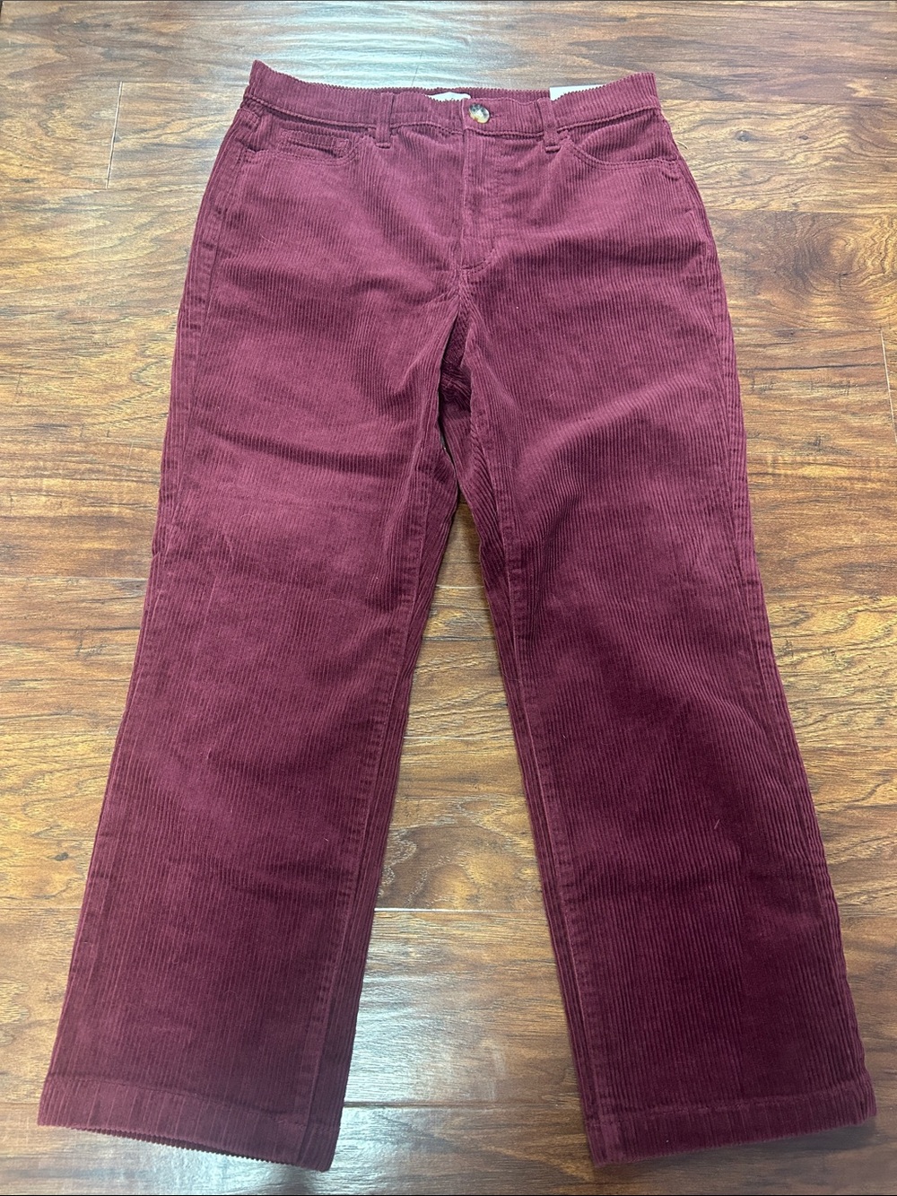 LOFT Women's Straight Leg Corduroy Pants in Pome Fruit